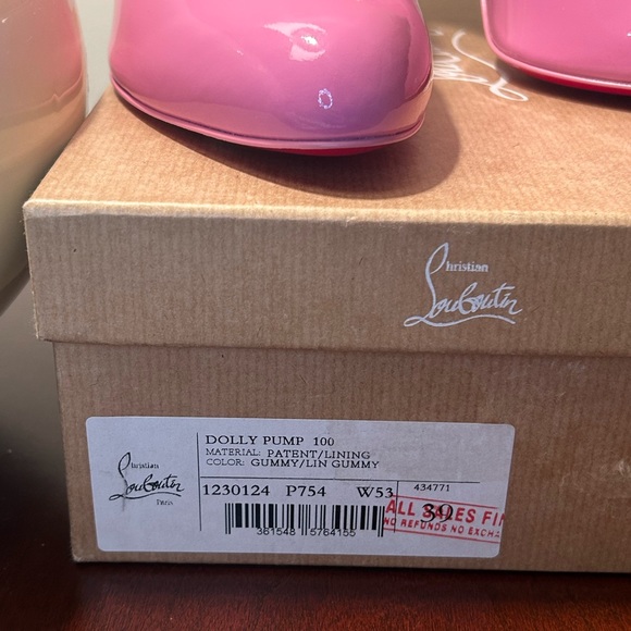 Christian Louboutin Pink Dolly Patent Leather Pumps Size 39 Barbie - Picture 10 of 12